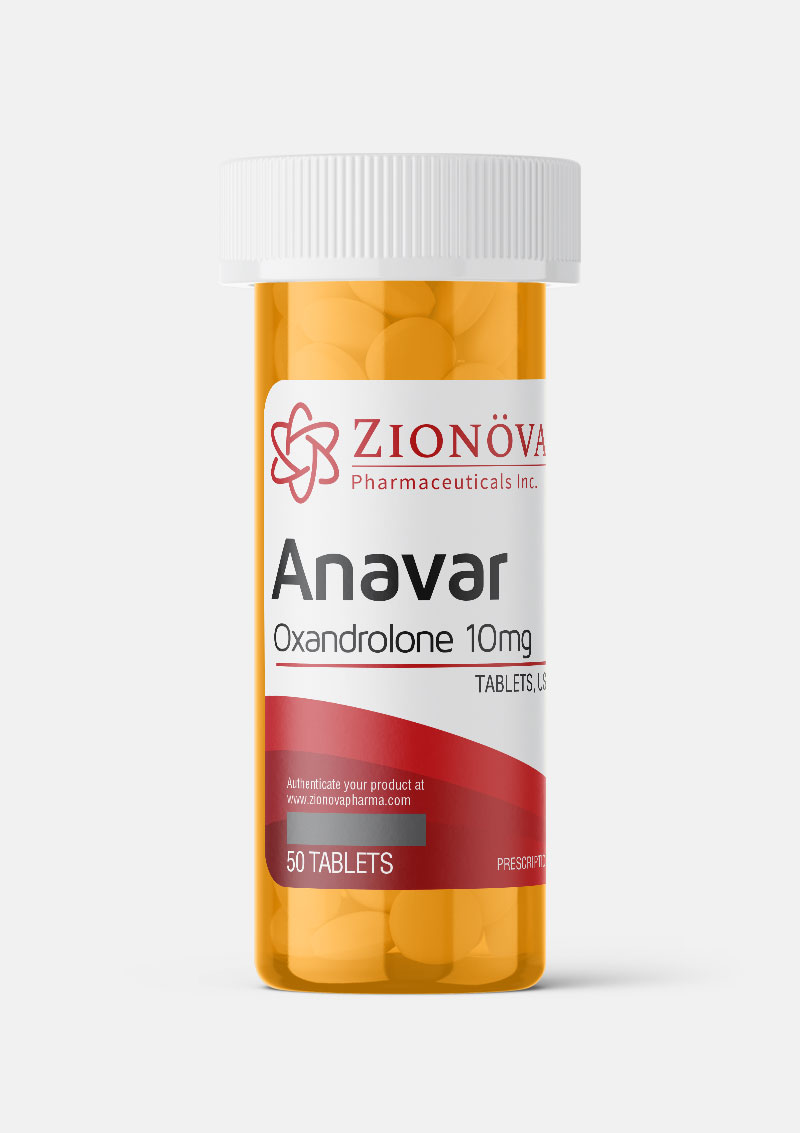 Anavar 10mg Oxandrolone by Zionova Pharmaceuticals Inc., 10mg