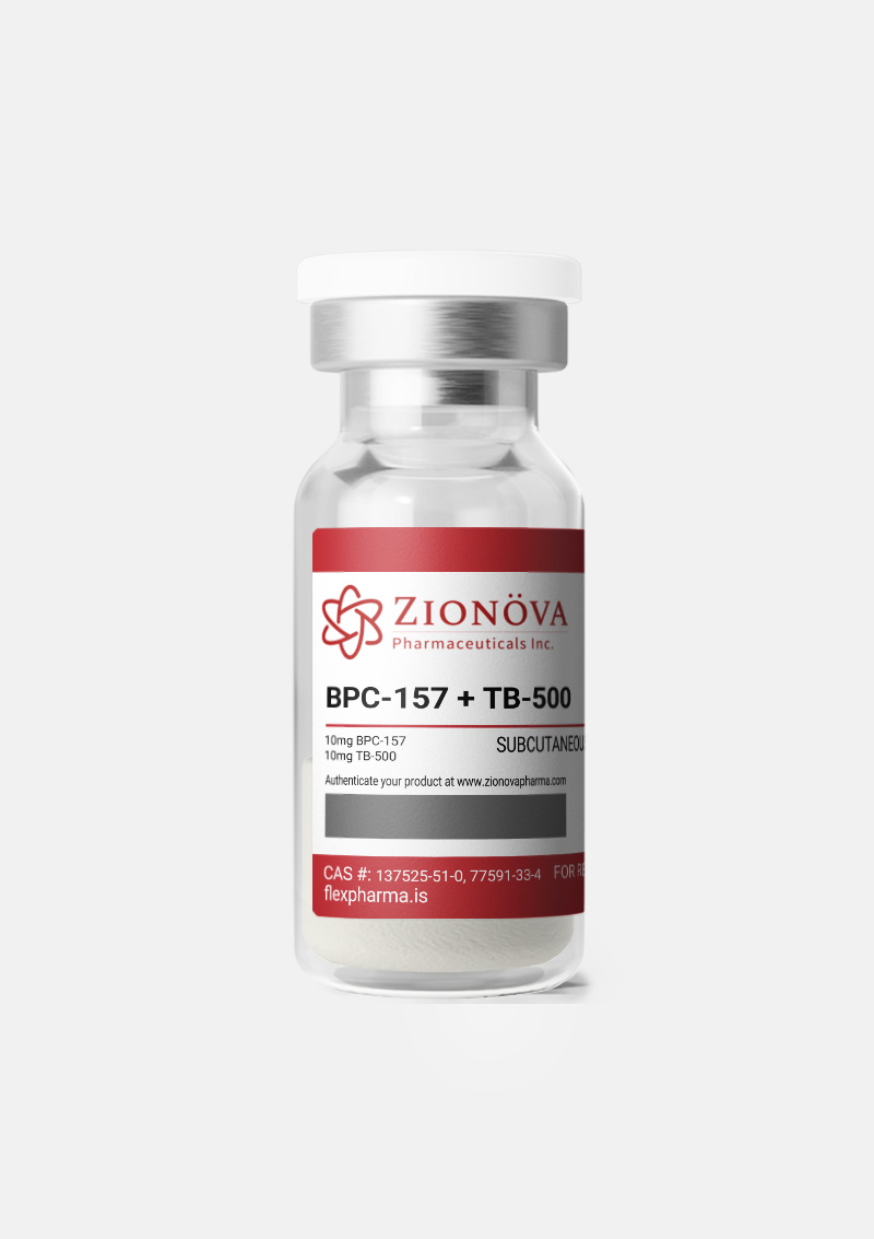 BPC-157+TB-500 (20mg) Peptide Vial, Front View